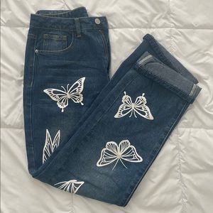 Shein Butterfly Jeans